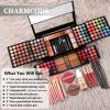 Professional Big Makeup Kit for Teens Girls & Women Full Kit, Beauty Case with Beginner Cosmetics Sets, All-in-One Make Up Gift Box with Lipgloss, Eyeshadow,Blush,Highlight,Brow&Liner Pens,Brush,etc view 2