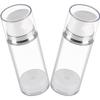 Clear Airless Pump Bottles, 2PCS Lotion Dispenser Travel with Pump, Vacuum Plastic Travel Size Lotion Bottle for Foundation, Creams, Cosmetic 150ML view 1
