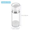 Clear Airless Pump Bottles, 2PCS Lotion Dispenser Travel with Pump, Vacuum Plastic Travel Size Lotion Bottle for Foundation, Creams, Cosmetic 150ML view 3