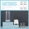 Clear Airless Pump Bottles, 2PCS Lotion Dispenser Travel with Pump, Vacuum Plastic Travel Size Lotion Bottle for Foundation, Creams, Cosmetic 150ML view 4