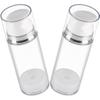 DOITOOL 2pcs Mini Travel Lotion Dispenser Pink Airless Pump Bottles for Cosmetics 50ml Travel Squeeze Bottles view 1