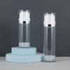 DOITOOL 2pcs Mini Travel Lotion Dispenser Pink Airless Pump Bottles for Cosmetics 50ml Travel Squeeze Bottles view 2