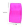 balacoo Silicone Brush Cleaning Pad Durable Makeup Brush Scrubber for Easy Cleaning Portable Design Rosy Color view 4