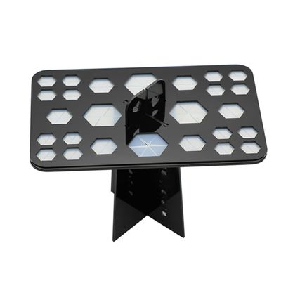 Housoutil Makeup Brush Organizer Tower Holder for Cosmetic Brushes Durable Drying for Makeup Tools Black