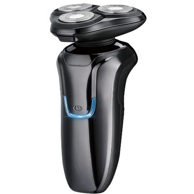 Men's Electric Shaver, Waterproof Electric Shaver, Men's Beard Trimmer, Rechargeable Smart Floating Shaver (Black)