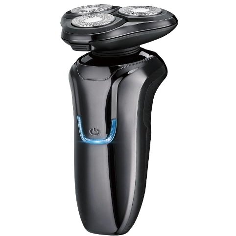 Men's Electric Shaver, Waterproof Electric Shaver, Men's Beard Trimmer, Rechargeable Smart Floating Shaver (Black)