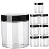 Housoutil 8pcs Wide Cream Jars Transparent Cosmetic Containers for Travel Lightweight Empty Cream Storage for Ointments view 1