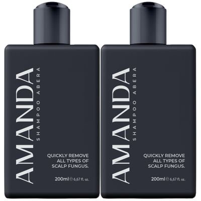 Abera Anti-Dandruff Shampoo for Stronger Hair & Healthier Scalp, Nourishes, Supports and Promotes Hair Growth, Get Rid of Dandruff, 6.67 fl oz, Set of 2