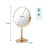 CBLdF 8In Double Sided Makeup Mirror, 360 Swivel Tabletop Mirror Round Vanity Mirror for Bedroom,Gold,3X view 3