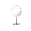 CBLdF 8In Double Sided Makeup Mirror, 360 Swivel Tabletop Mirror Round Vanity Mirror for Bedroom,Chrome,3X view 1