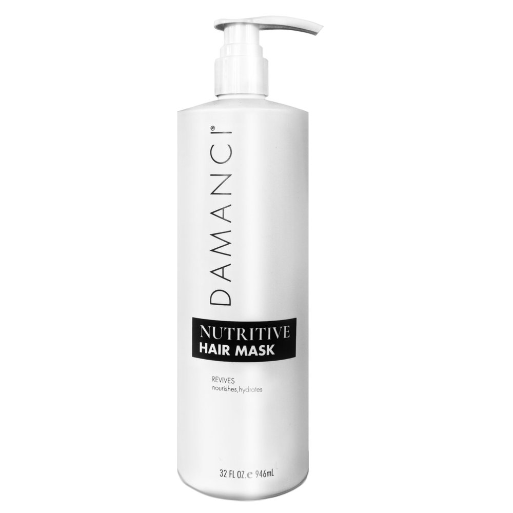 DAMANCI Nutritive Hair Mask, Deep Conditioning Treatment for Hair Repair, Hydration, Shine, and Frizz Control, Keratin Hair Mask with Stem Cells, Jojoba and Coconut Oil (32 oz)