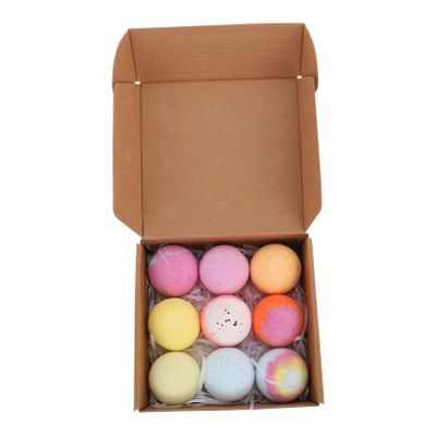 balacoo 9pcs Natural Bath Salt for Bathing Lightweight Portable Bath Accessories Random Color Moisturizing Relaxing for Smooth Skin