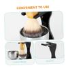 DOITOOL 1set Stand and Beard Brush Compact Shaving Brush Holder for Men Non- Base Drying Efficiency for Bathroom and Grooming Accessories view 3