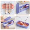 FOMIYES Makeup Brush Cleaning Box Portable Makeup Tools Cleaner for Women Compact Drying Holder Safe Material and Cleaning Design for Travel Use view 3