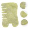 Mipcase 1pc Jade Facial Massager Tool Durable Board for Natural Skin Care Multi-functional Face Massage Plate Smooth Edges Comfortable for Daily Use view 3