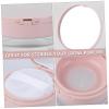 FRCOLOR 4pcs Makeup Sponges for Blending Portable Empty Loose Powder Box Mirror Powder Container Elastic Denser Mesh view 2
