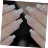 FRCOLOR 100pcs Nail Art Stickers Fake Nails Self-adhesive for Parties Holidays Home view 3
