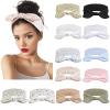12 Pack Wild Floral Bow Headbands for Women Elastic Headwraps Hair Band Yoga Running Sports Knotted Headband Stretchy Rabbit Ears Turban Fashion Sport Cute Hair AccessoriesElastic Floral Hairbands view 1