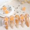 1 Box Champagne Rose Nail Art Charms Valentine's Day Resin Nail Charms White Pearl Rhinestone Nail Charms Design for Acylic Nail DIY Decoration Nail Accessories Valentine's Nail Supplies view 1