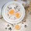 1 Box Champagne Rose Nail Art Charms Valentine's Day Resin Nail Charms White Pearl Rhinestone Nail Charms Design for Acylic Nail DIY Decoration Nail Accessories Valentine's Nail Supplies view 2
