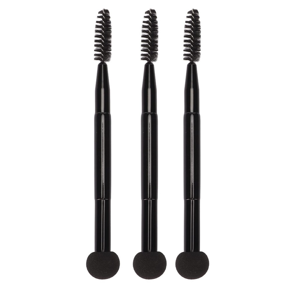 3pcs Makeup Mushroom Head Sponge Applicator Brush - Dual-Ended Foundation Sponge Powder Puff Brow Brush Set