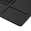Hedume Magnetic Barber Mat, 17.7'' x 11.8'' Magnetic Barber Organizer Mat for Clippers, Professional Anti-Slip Heat Resistant Barber Table Matt, Flexible PVC Barber Tool Pad for Hairstylist view 3