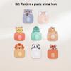 3 Pack Premium Anime Bath Sponges for Women Mixed Cartoon Dog Rabbit Cat Cute Loofah with Handle, Funny Cleaning Shower Ball Pack with 1 Pc Self-Adhesive PVC Animal Hook Set view 4