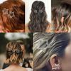 20 Pcs Silver Star Snap Clips Mini 1.2 in Cool Hair Clips Party Festivals Hair Accessories MGPFERD view 2