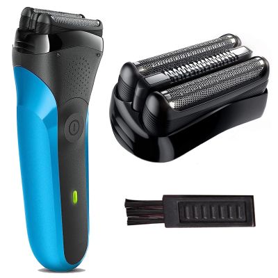 21B Series 3 Replacement Head for Braun Electric Shaver, S3 Wet and Dry Replacement Head Compatible with Braun Series 3 Foil and Cutter 300s, 310s, 3010BT (1 Count)
