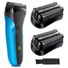 21B Series 3 Replacement Head for Braun Electric Shaver, S3 Wet and Dry Replacement Head Compatible with Braun Series 3 Foil and Cutter 300s, 310s, 3010BT (2 Count) view 1