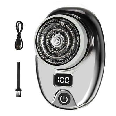 EKHOU Head Shavers for Bald Men, Mini Electric Razor Wet and Dry Washable Razor USB Charging Digital Display Portable Electric Shaver (Color : Gradient Black)
