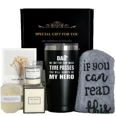 APLUSH Birthday Gifts for Women, Bath Relaxing Spa Gift Basket Set, Unique Coffee Cup Set Valentine's Day for Her, Friends, Mom, Sister, Coworker, Wife, Girlfriend,Black