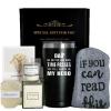APLUSH Birthday Gifts for Women, Bath Relaxing Spa Gift Basket Set, Unique Coffee Cup Set Valentine's Day for Her, Friends, Mom, Sister, Coworker, Wife, Girlfriend,Black view 1