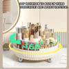 360 Rotating Makeup Organizer,Vanity Cosmetic Storage Organizer,Large Capacity Perfume Organizer Lotions Display Cases for Bathroom Counter,B view 3
