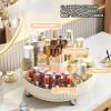 360 Rotating Makeup Organizer,Vanity Cosmetic Storage Organizer,Large Capacity Perfume Organizer Lotions Display Cases for Bathroom Counter,B view 4