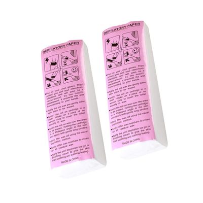 Beavorty 2packs Non-woven Hair Removal Paper Strips for Body Waxing Each Soft Flexible Depilatory for Arms Bikini Line and