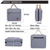 Auwinor Travel Hanging Toiletry Organizer Cosmetics Makeup Bag for Women Large Toiletries Kit Set Organizer for Accessories Gray view 2