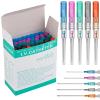 Gouevn Catheter Piercing Needles - 50PCS Mix 14G 16G 18G 20G 22G Hollow Needles for Piercing with Catheter for Ear Nose Lip Belly and Body Piercing, Cateter Para Piercing Needle Kit view 1