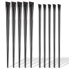 10 Pcs Angled Eyebrow Eyeliner Brush Set Eyebrow Tint Brush Flat Eyebrow Brush Applicator, Fine Angled Ultra Thin Angled Eyeliner Eyeshadow Eyebrow Makeup Brush Applicator view 1