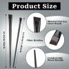 10 Pcs Angled Eyebrow Eyeliner Brush Set Eyebrow Tint Brush Flat Eyebrow Brush Applicator, Fine Angled Ultra Thin Angled Eyeliner Eyeshadow Eyebrow Makeup Brush Applicator view 2