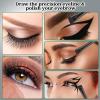 10 Pcs Angled Eyebrow Eyeliner Brush Set Eyebrow Tint Brush Flat Eyebrow Brush Applicator, Fine Angled Ultra Thin Angled Eyeliner Eyeshadow Eyebrow Makeup Brush Applicator view 4