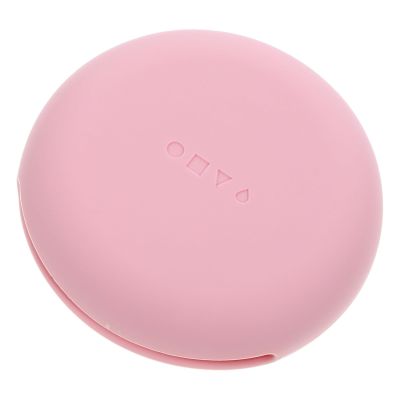 Beaupretty Portable Silicone Powder Puff Case Travel Makeup Sponge Holder Compact Storage Box for Women 2.95 Inch