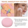 Beaupretty Portable Silicone Powder Puff Case Travel Makeup Sponge Holder Compact Storage Box for Women 2.95 Inch view 4