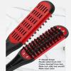 Beard Straightener Comb, Professional Double Sided Beard Straightening Brush, V Shaped Beard Brush Stylish Hair Splint Tool for Flat and Silky Beard (red) view 3