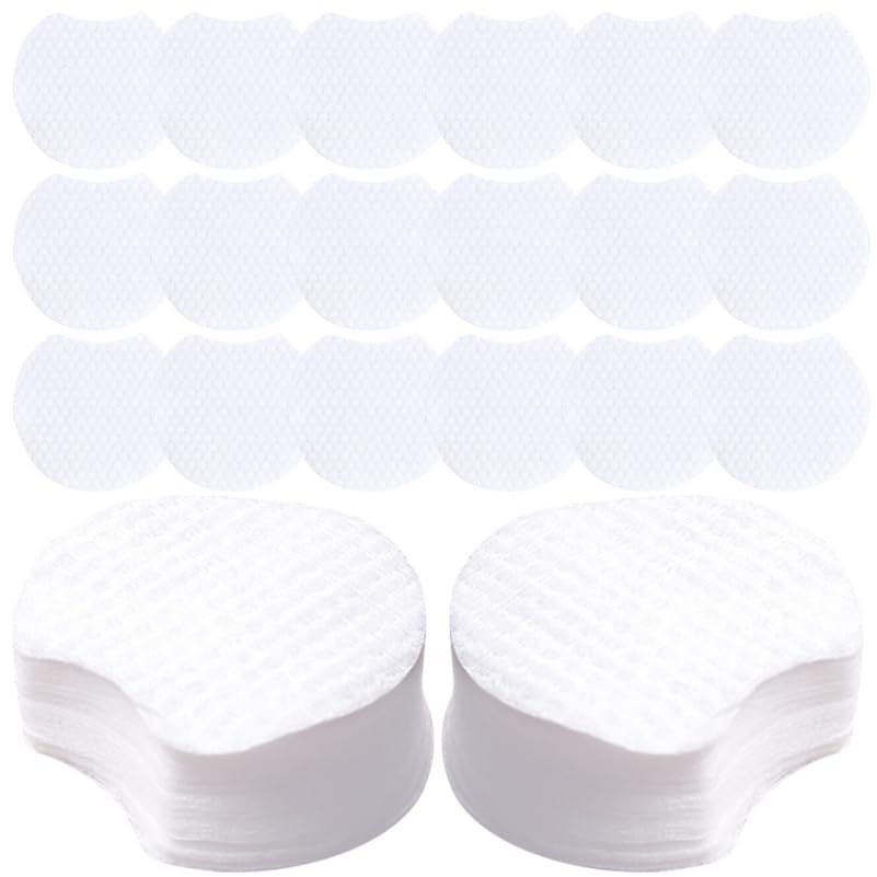 CALLARON 1200Pcs Thick Semi-Circular Makeup Remover Pads Pearl Texture Disposable Cotton Rounds for Facial Cleansing and Makeup Removal Daily Travel Use