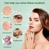 Ice Roller for Face and EyeIce Cube Roller Massager for Skin Women Care Tools, Naturally Conditioning De-Puff Eye Bags, Reduce Migraine Pain Reusable Massage Silicone Ice Mold Green view 2