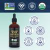 QUEEN OF THE THRONES Organic Black Castor Oil - 100mL with Dropper| 100% Pure, Certified Organic, Hexane-Free, Extra Virgin | Moisturizing & Conditioning Oil for Skin, Hair & Nails view 3