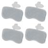 Bestway 4 Pack SaluSpa Padded Headrest Pillows with Adjustable Strap to Adjust Height, Washable Mesh Cover, Compatible with SaluSpa Hot Tubs, Gray view 1