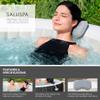 Bestway 4 Pack SaluSpa Padded Headrest Pillows with Adjustable Strap to Adjust Height, Washable Mesh Cover, Compatible with SaluSpa Hot Tubs, Gray view 3