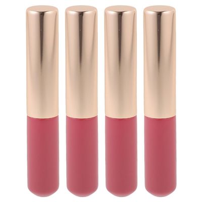 FOMIYES 4pcs Lip Brush Ergonomic Design for Easy Application Portable and Lip Gloss Applicator for Home and Cosmetics Use